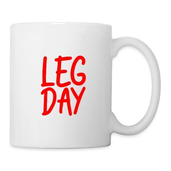 Leg Day Fauteuil roulant handicapé 17 - Mug blanc - blanc - Droite