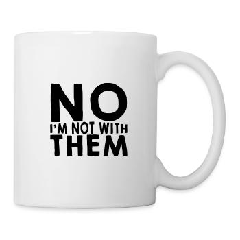 Non, je ne suis pas avec eux 9 - Mug blanc - blanc - Droite