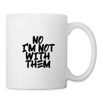 Non, je ne suis pas avec eux 10 - Mug blanc - blanc - Droite