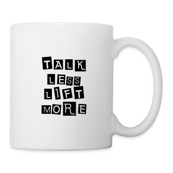 Parler moins soulever Plus 5 - Mug blanc - blanc - Droite