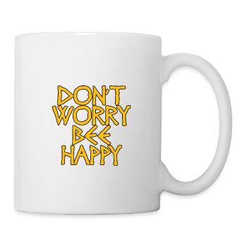 Ne vous inquiétez pas Bee Happy 26 - Mug blanc - blanc - Droite