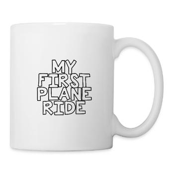 Mon premier trajet en avion 26 - Mug blanc - blanc - Droite