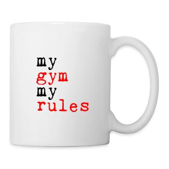 Ma salle de sport, mes règles 5 - Mug blanc - blanc - Droite