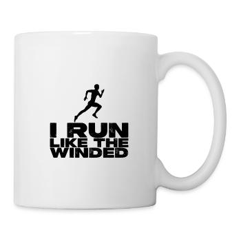 Je cours comme les Winded 2 - Mug blanc - blanc - Droite