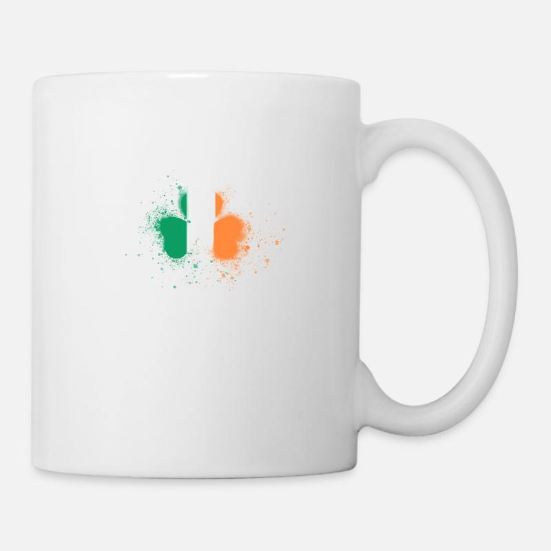 irland,ireland,klee,graffiti,malerei - Tasse - Weiß