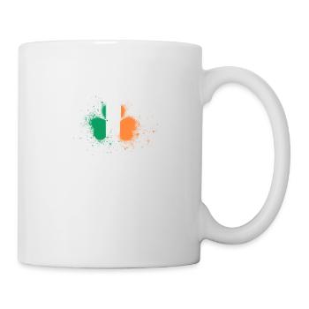 irlande,irlande,trèfle,graffiti,peinture - Mug blanc - blanc - Droite