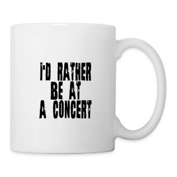 Je préfère être à un concert 2 - Mug blanc - blanc - Droite