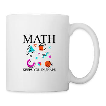 Les mathématiques vous gardent en forme - Mug blanc - blanc - Droite