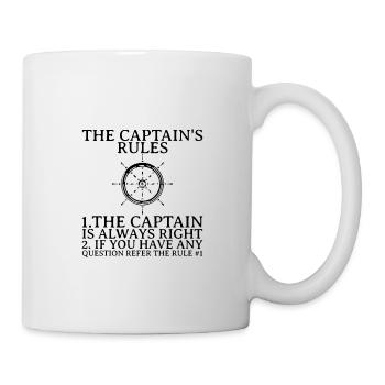 The Captain's Rules, The Captain Is Always Right 1 - Tasse - Weiß - Rechts