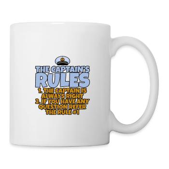 The Captain's Rules, The Captain Is Always Right 4 - Tasse - Weiß - Rechts