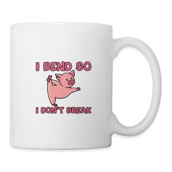 Je me plie pour ne pas casser - Mug blanc - blanc - Droite