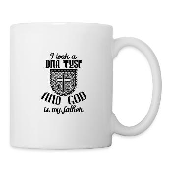 J’ai fait un test ADN et Dieu est mon père 9 - Mug blanc - blanc - Droite