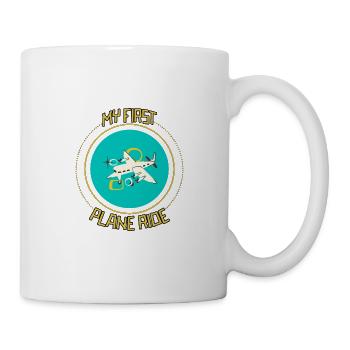 Mon premier trajet en avion 33 - Mug blanc - blanc - Droite