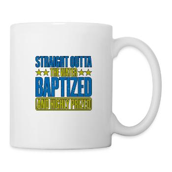 Straight Outta The Water and Baptized 16 - Mug - white - Right