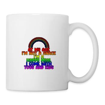 At My Age I'm Not A Snack, I'm A Happy Meal 4 - Mug - white - Right