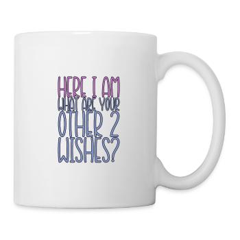 Me voici, quels sont vos 2 autres souhaits 2 - Mug blanc - blanc - Droite