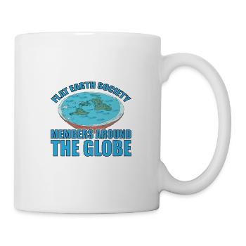 Flat Earth Society, Members Around The Globe 15 - Tasse - Weiß - Rechts