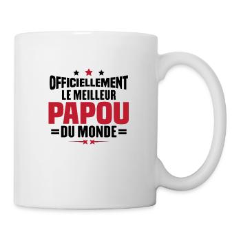 Officiellement Le Meilleur Papou Du Monde - Mug blanc - blanc - Droite
