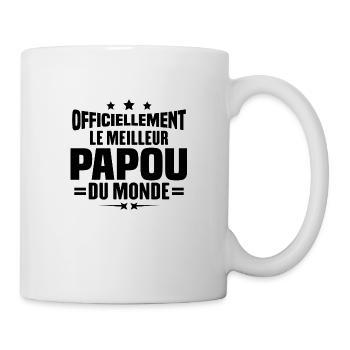 Officiellement Le Meilleur Papou Du Monde - Mug blanc - blanc - Droite