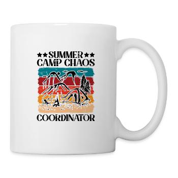 Coordonnatrice du camp d’été Chaos 5 - Mug blanc - blanc - Droite