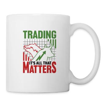 Le trading, c’est tout ce qui compte 2 - Mug blanc - blanc - Droite