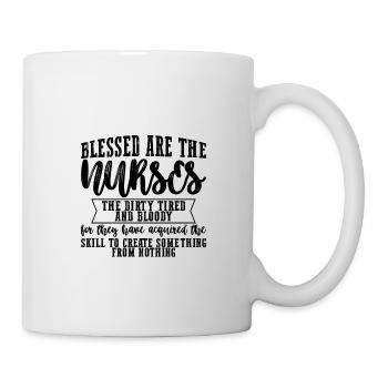 Bénies soient les infirmières 2 - Mug blanc - blanc - Droite