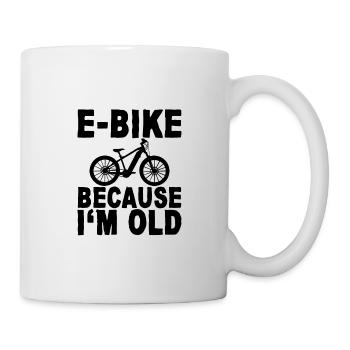 E-bike Because I'm Old - Mug - white - Right
