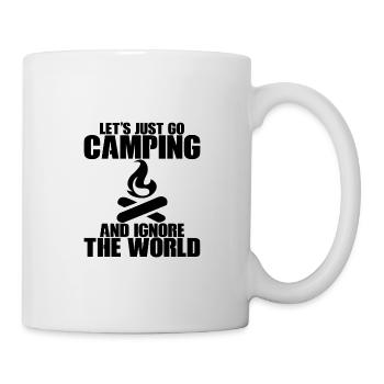 Let's Just Go Camping And Ignore The World - Mug - white - Right