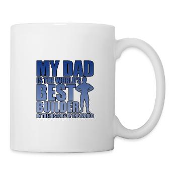 Mon père est le meilleur constructeur du monde 3 - Mug blanc - blanc - Droite