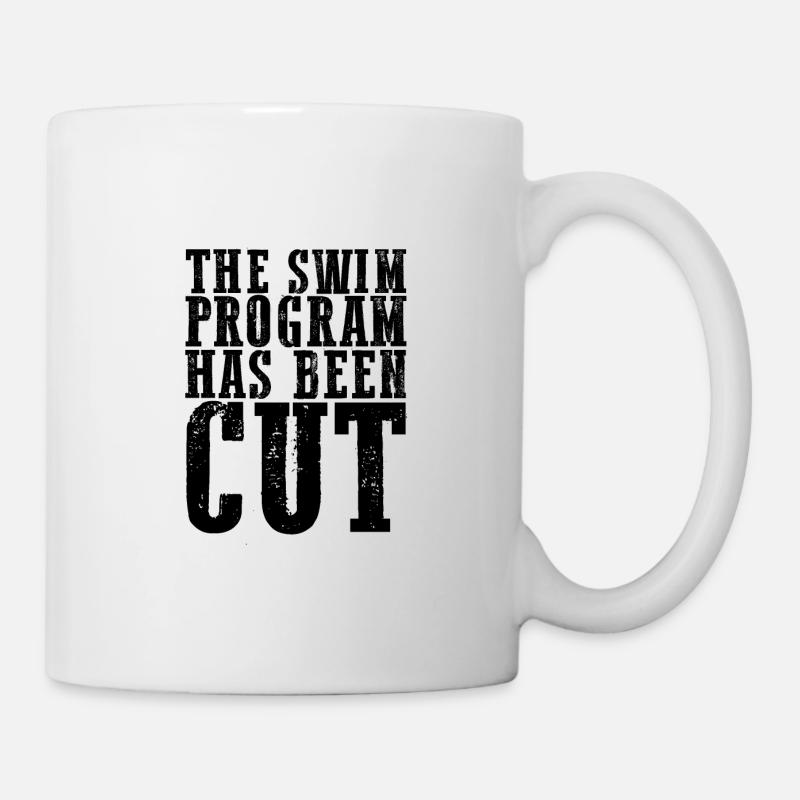 Le programme de natation a été supprimé 4 - Mug blanc - blanc