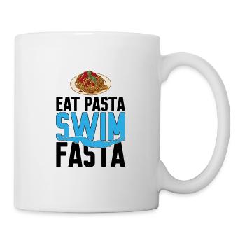 Eat Pasta Swim Fasta 10 - Tasse - Weiß - Rechts