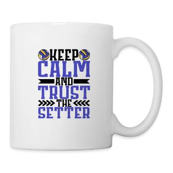 Restez calme et faites confiance au Setter 8 - Mug blanc - blanc - Droite