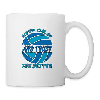 Restez calme et faites confiance au Setter 9 - Mug blanc - blanc - Droite