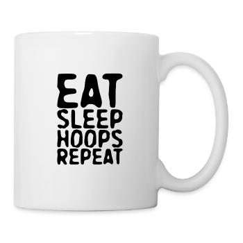 Manger des cerceaux de sommeil Répéter - Mug blanc - blanc - Droite