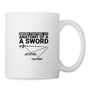 Sword Fighting 101 Anatomy Of A Sword 2 - Mug - white - Right