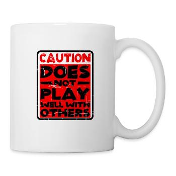 Caution, does not play well with others 30 - Mug - white - Right