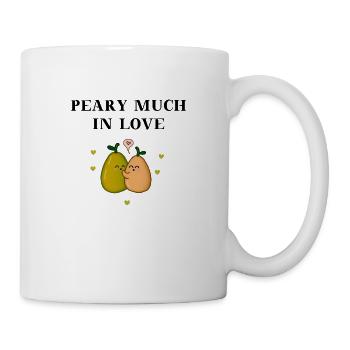 In love Peary much in love pear gift idea sweet - Mug - white - Right