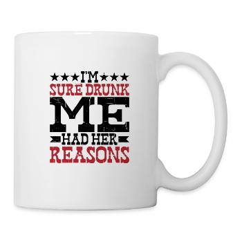 Je suis sûr que j’avais ses raisons 10 - Mug blanc - blanc - Droite