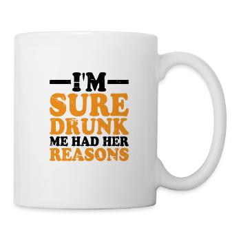 Je suis sûr que j’avais ses raisons 9 - Mug blanc - blanc - Droite