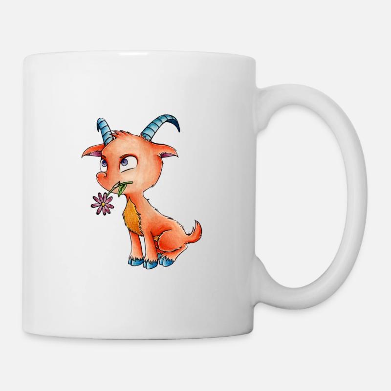 Sternzeichen: Steinbock - Tasse - Weiß