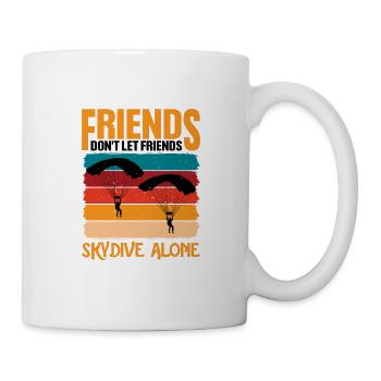 Les amis ne laissent pas les amis sauter seuls 2 - Mug blanc - blanc - Droite
