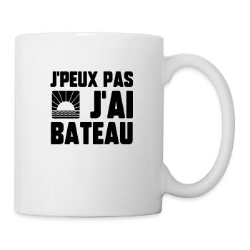 J’peux pas j’ai bateau - Mug blanc - blanc - Droite