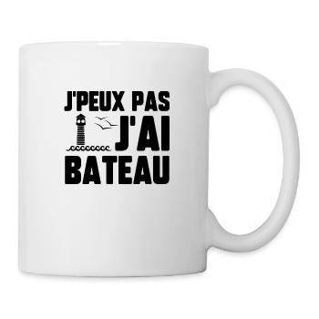 J’peux pas j’ai bateau - Mug blanc - blanc - Droite