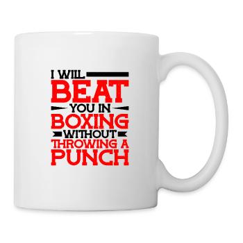vous battra en boxe sans lancer un coup de poing - Mug blanc - blanc - Droite