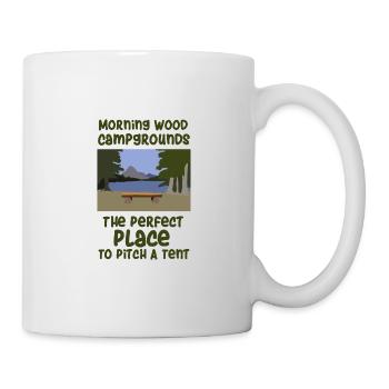 Camping slogan camping - Mug blanc - blanc - Droite