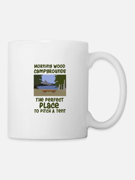 Camping slogan camping - Mug blanc - blanc