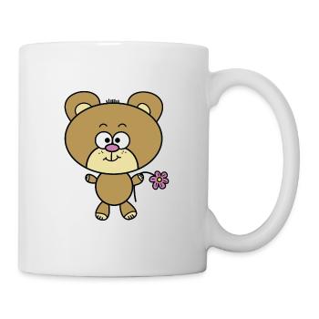 Teddybär - Tasse - Weiß - Rechts