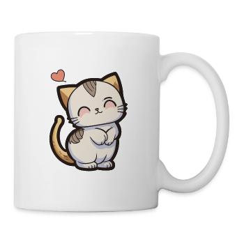 Baby cat in love - Mug - white - Right