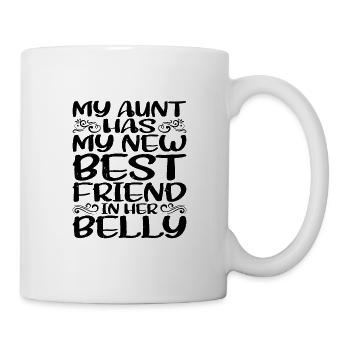 Ma tante a ma nouvelle meilleure amie dans le ventre - Mug blanc - blanc - Droite