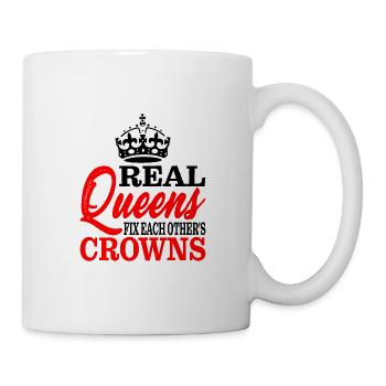 Real Queens Fix Each Other's Crowns 2 - Mug - white - Right